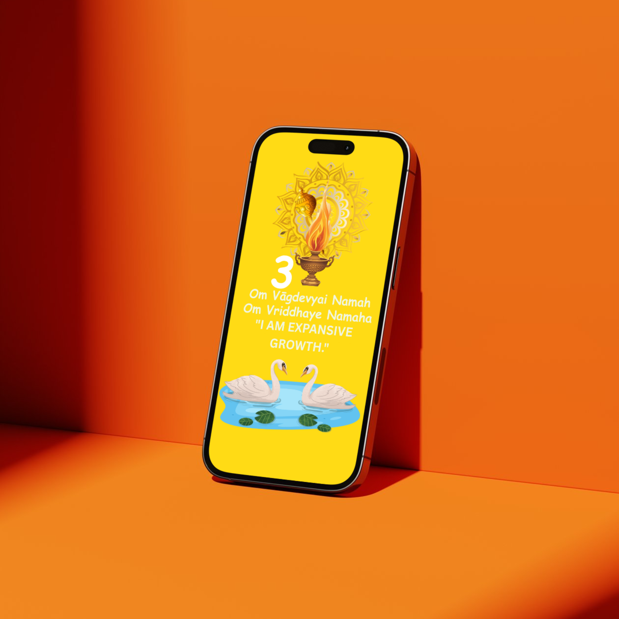 Divine Guru's Wisdom: Mulank 3 Growth & Fortune Wallpaper