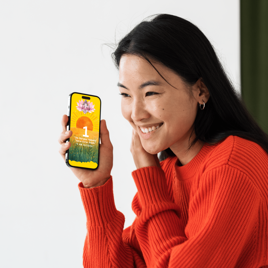 Divine Sun Power: Mulank 1 Success & Prosperity Wallpaper