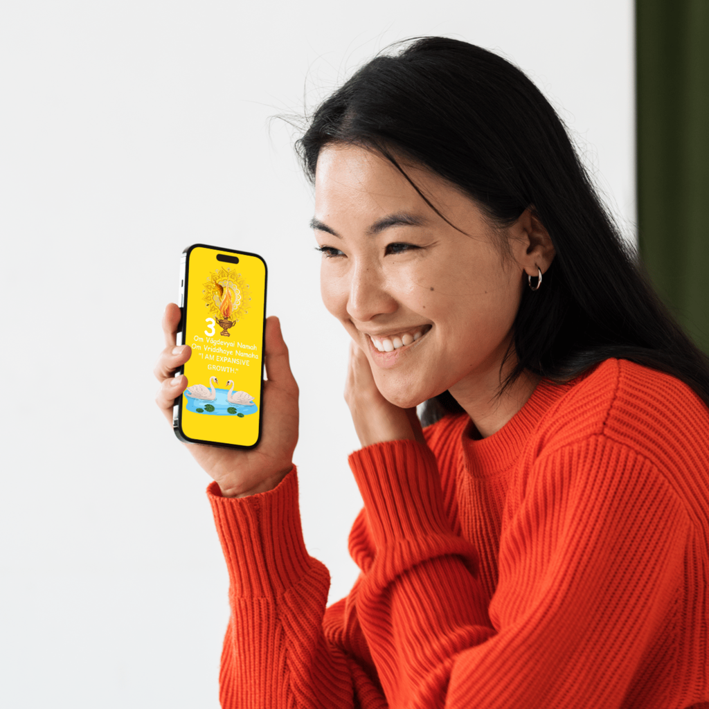 Divine Guru's Wisdom: Mulank 3 Growth & Fortune Wallpaper