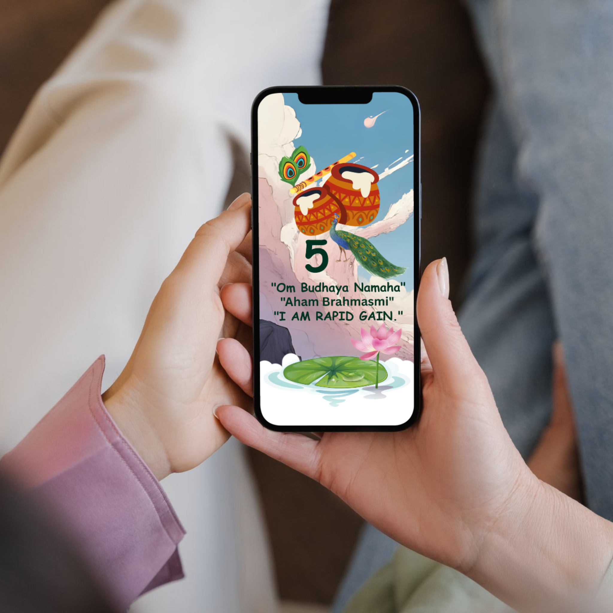 Divine Mercury Flow: Mulank 5 Rapid Growth & Business Acumen Wallpaper