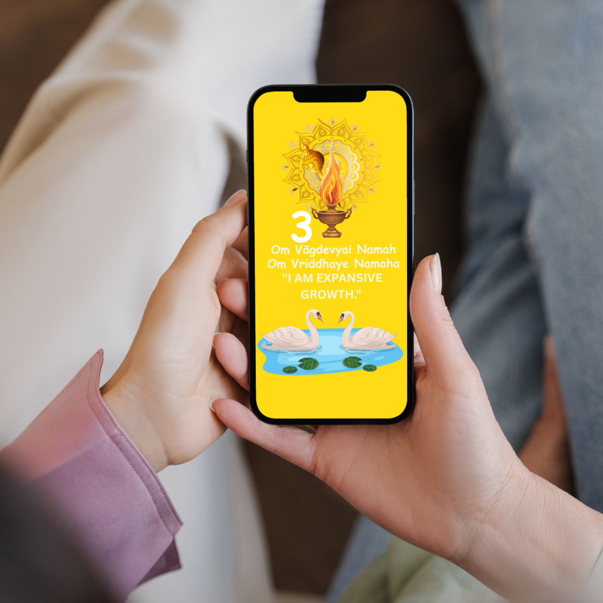 Divine Guru's Wisdom: Mulank 3 Growth & Fortune Wallpaper