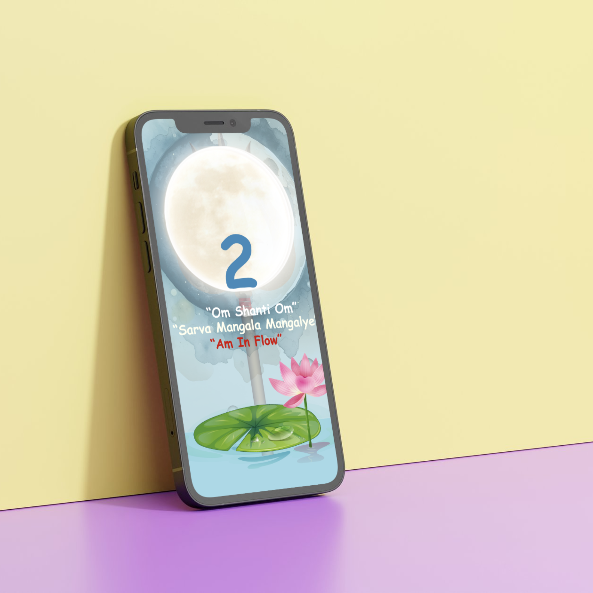 Divine Moon Flow: Mulank 2 Intuition & Abundance Wallpaper