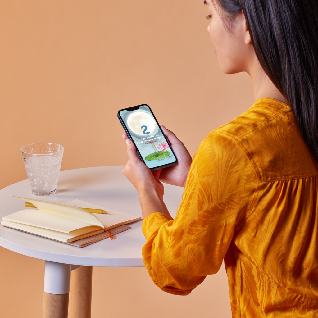 Divine Moon Flow: Mulank 2 Intuition & Abundance Wallpaper