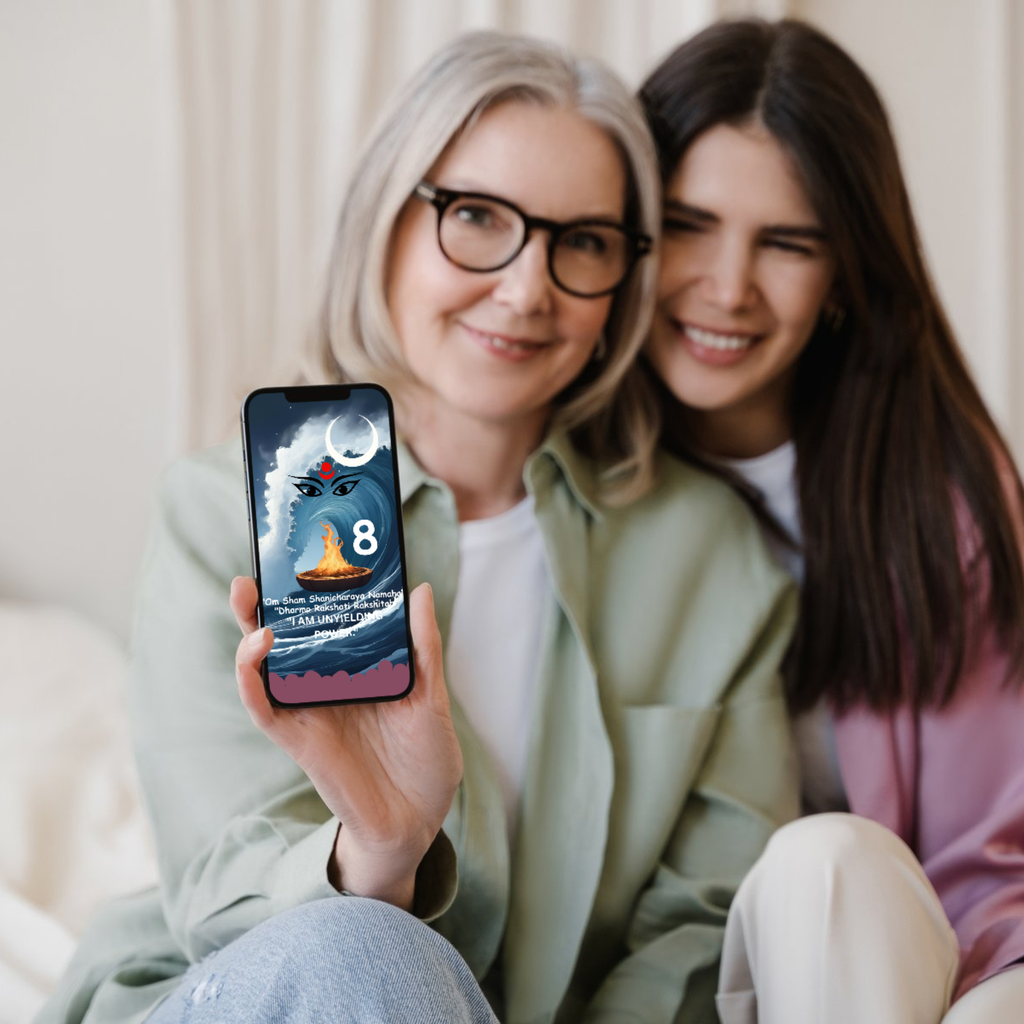 Divine Shani's Strength: Mulank 8 Enduring Wealth & Justice Wallpaper